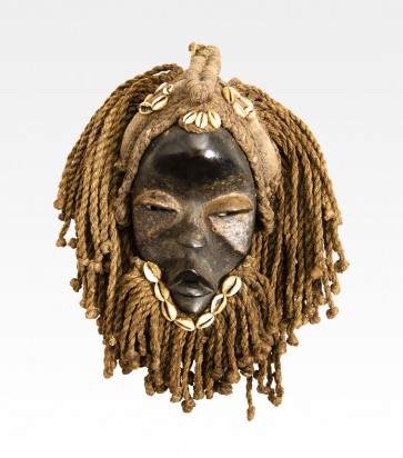 Maschera africana etnia Dan in legno - 01